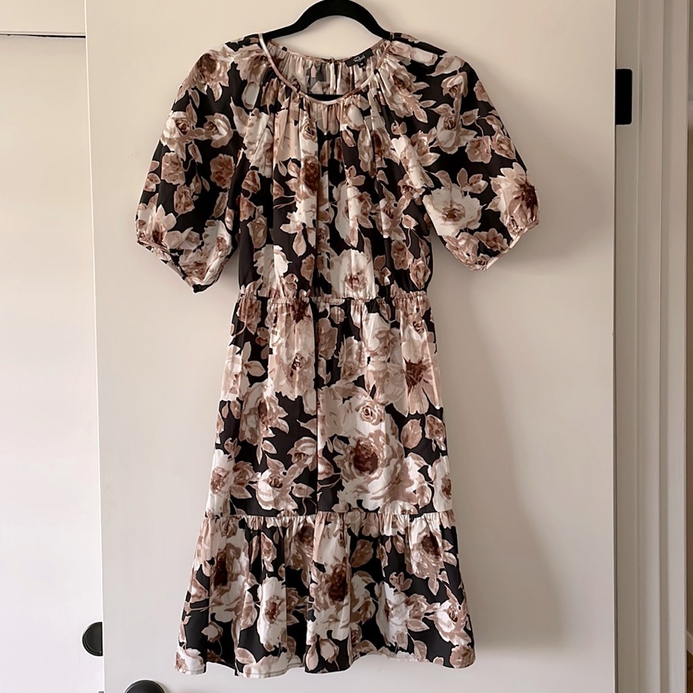 Rails Floral Print Cotton Blend Dress, Size Medium